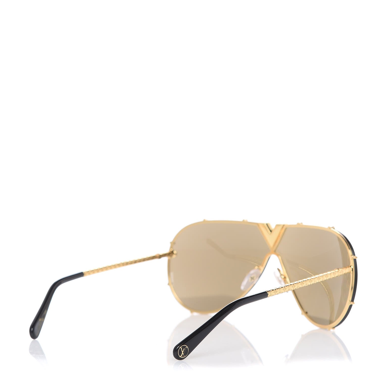 Louis Vuitton Metal LV Drive Sunglasses Z0897W Black Gold 4 of 6