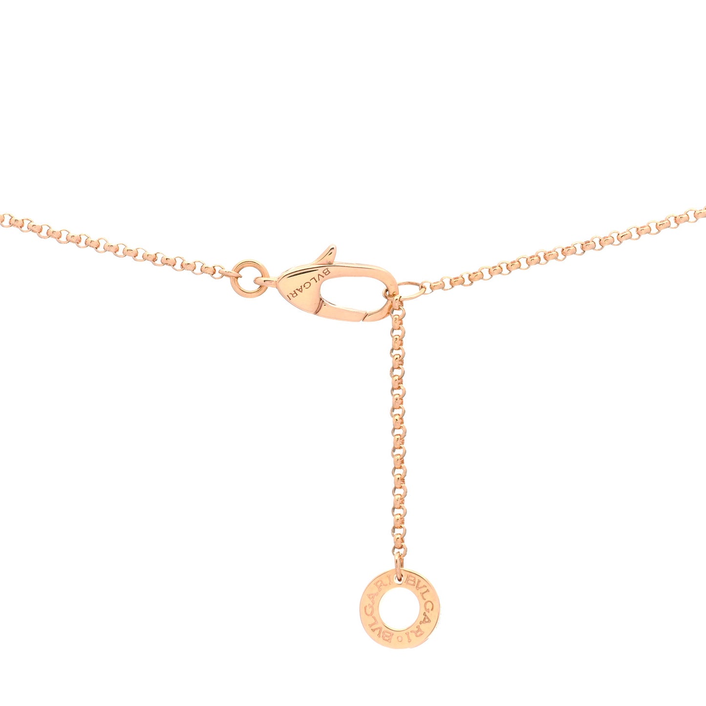 18K Rose Gold Mother of Pearl BVLGARI BVLGARI Pendant Necklace