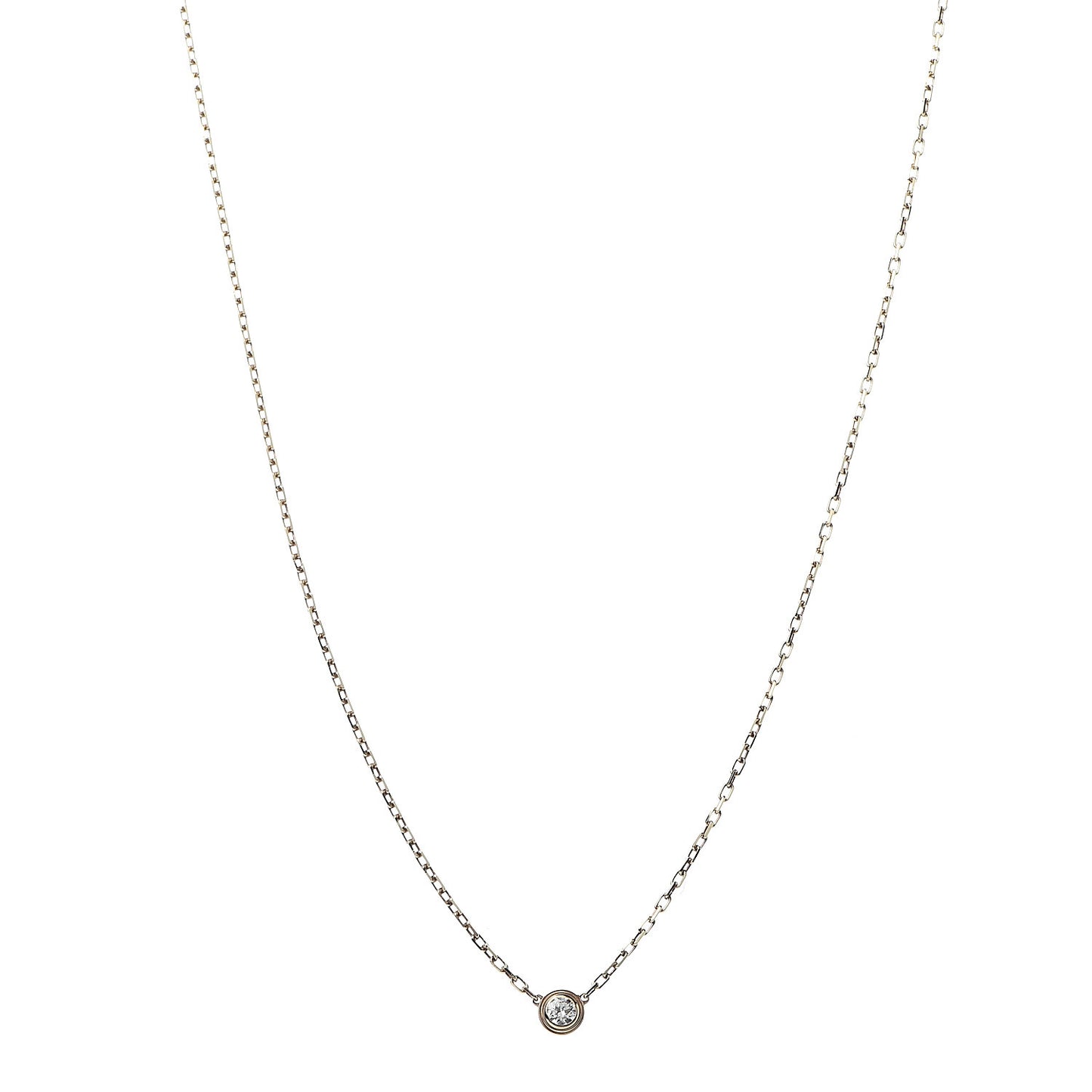 18K Yellow Gold Diamond SM D'Amour Pendant Necklace