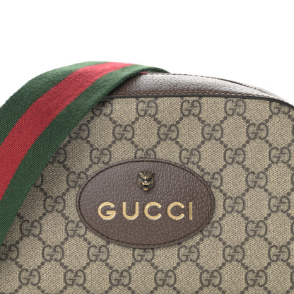 Gucci GG Supreme Monogram Web Neo Vintage Shoulder Bag Beige New Acero Crop 8 of 10