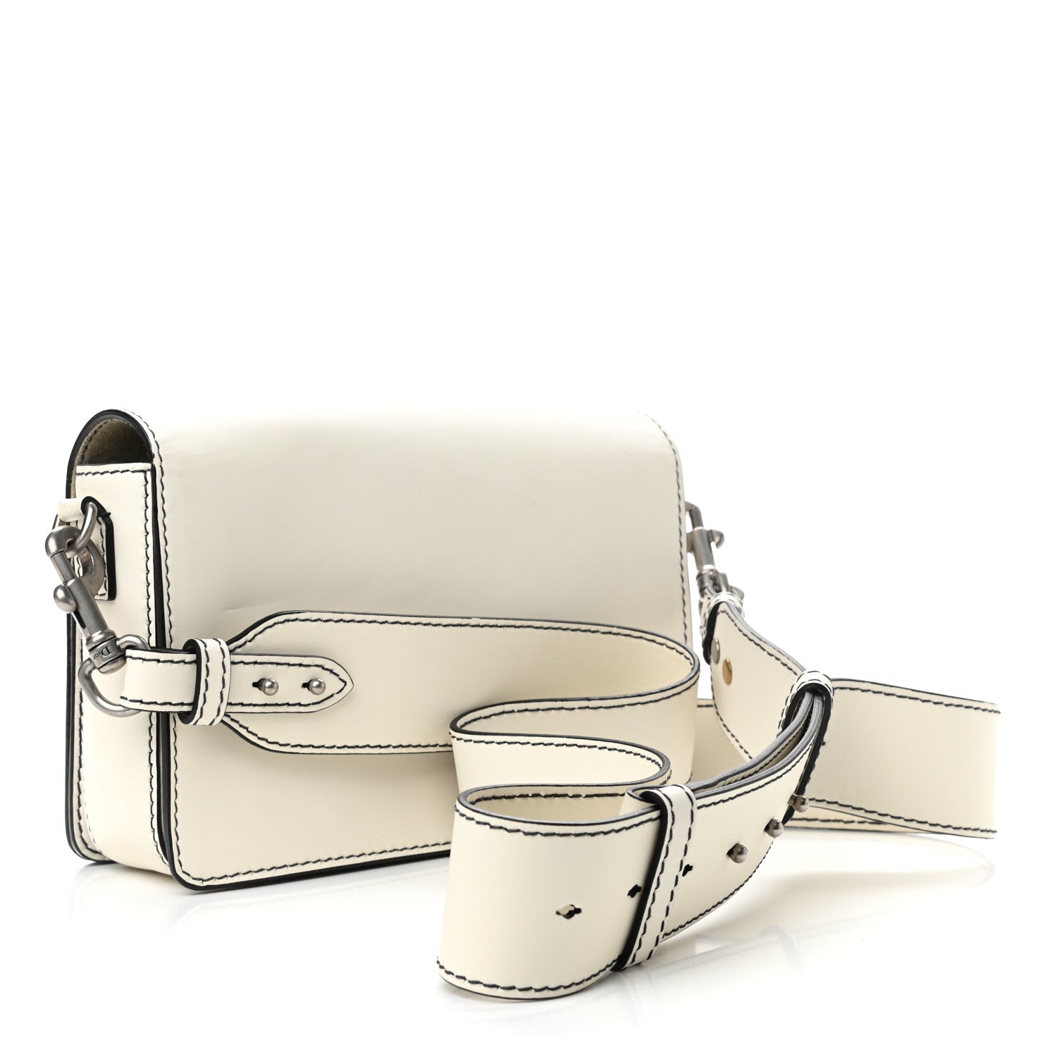Christian Dior Smooth Calfskin Dio(r)evolution Flap Bag Off White 3 of 11