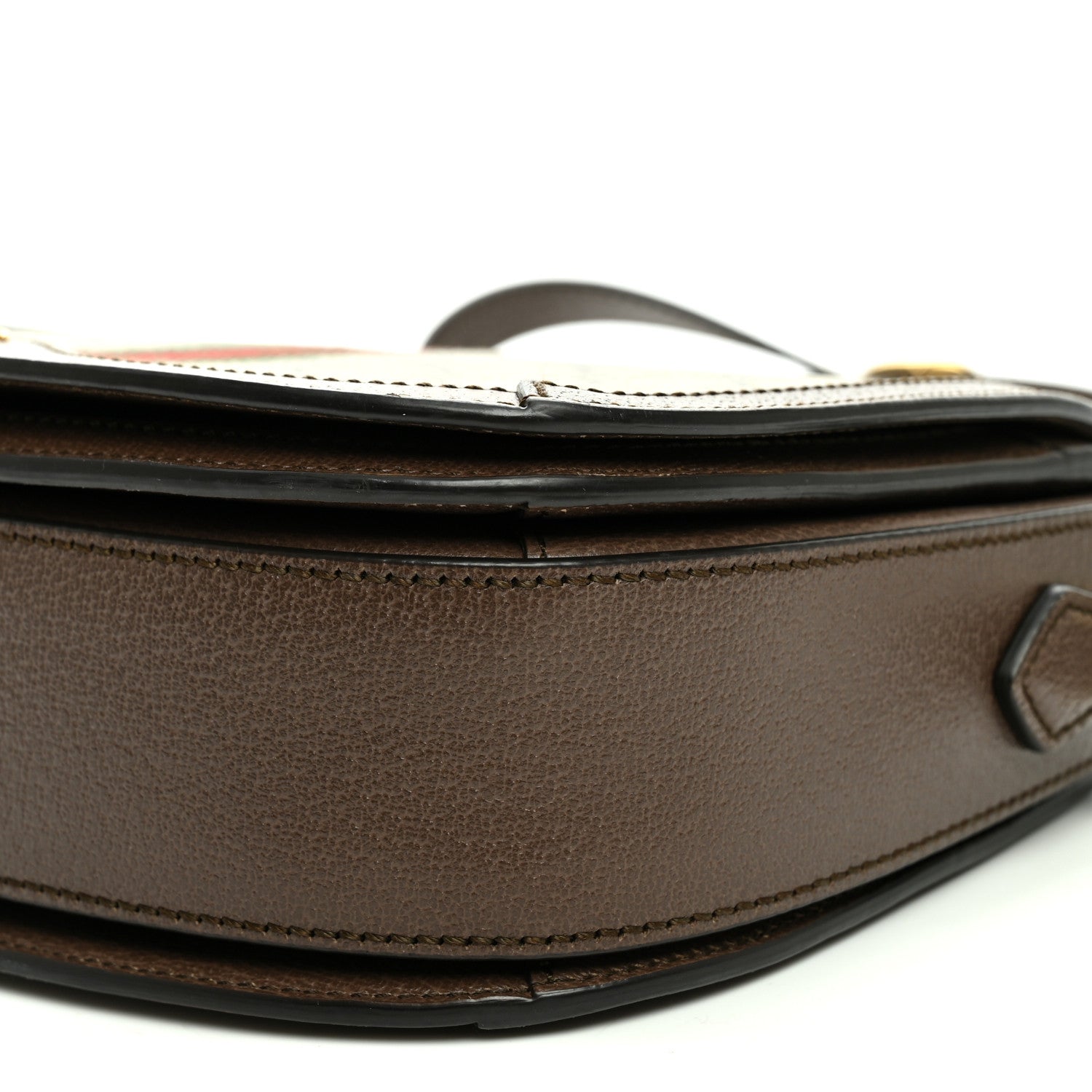 Gucci GG Supreme Monogram Web Small Ophidia Flap Messenger Bag Brown 10 of 11