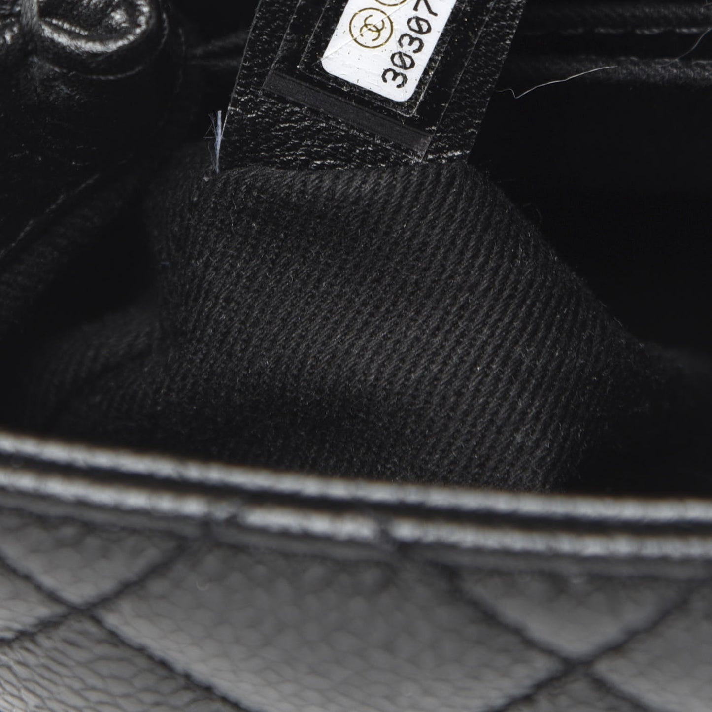 Caviar Quilted Mini Coco Handle Flap So Black