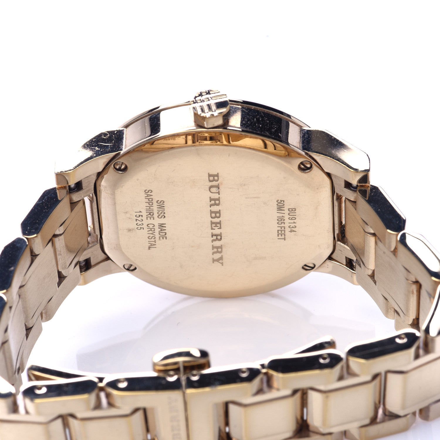 Burberry Stainless Steel 34mm The City Quartz Watch Champagne BU9134 4 of 5