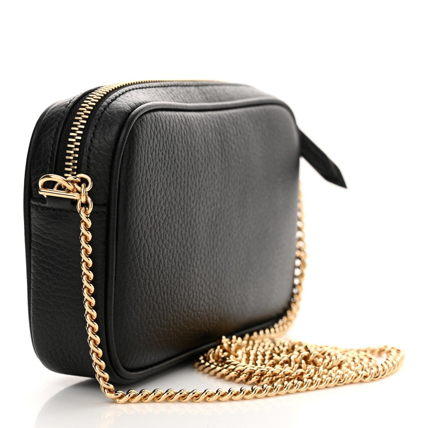 Gucci Dollar Calfskin Super Mini GG Marmont Chain Shoulder Bag Black 3 of 11
