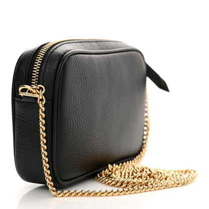 Gucci Dollar Calfskin Super Mini GG Marmont Chain Shoulder Bag Black 3 of 11