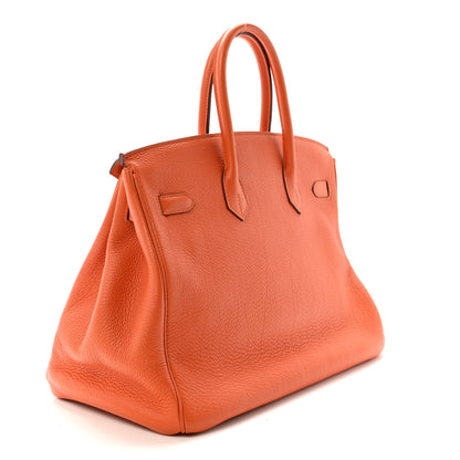 Hermes Togo BIRKIN 35 Orange 3 of 9