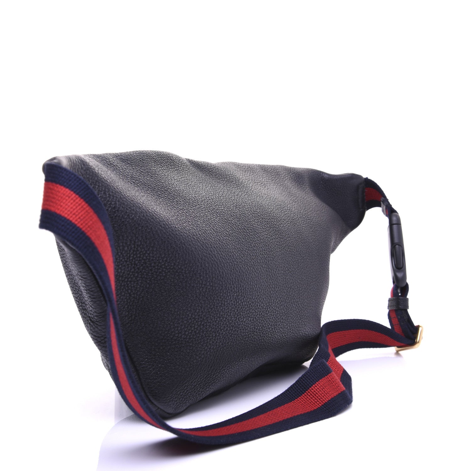 Gucci Grained Calfskin Coco Capitan Logo Belt Bag Black 2 of 10