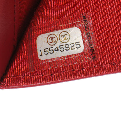 Chanel Lambskin Quilted Yen Wallet Pink 8 of 8