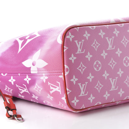 Louis Vuitton Monogram Escale Neverfull MM Rouge 6 of 10