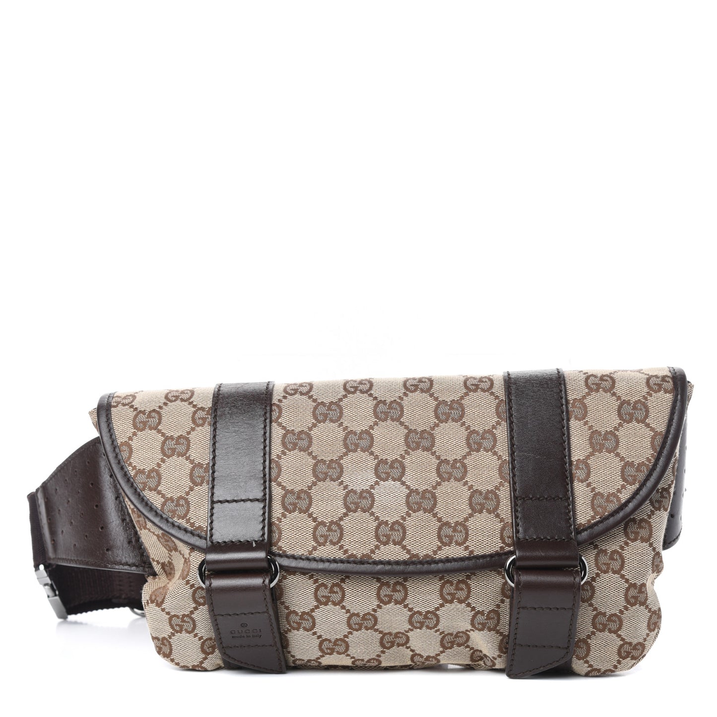 Monogram Waist Belt Bag Dark Brown