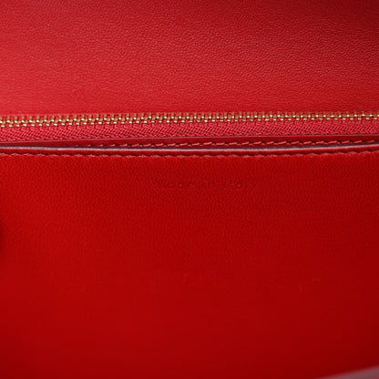 Celine Box Calfskin Medium Classic Box Flap Bag Red 7 of 13