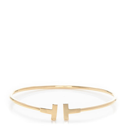 Tiffany 18K Yellow Gold T Wire Bracelet 1 of 5