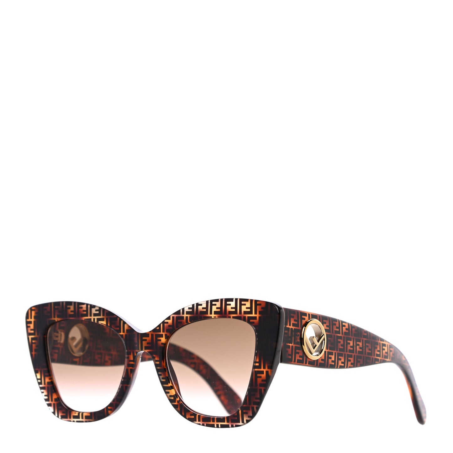 Acetate F is Fendi FF 51mm Cat Eye Sunglasses 0327/S Tortoise Camouflage