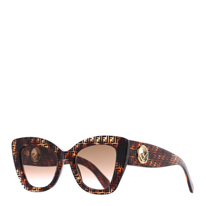 Fendi Acetate F is Fendi FF 51mm Cat Eye Sunglasses 0327/S Tortoise Camouflage 1 of 7