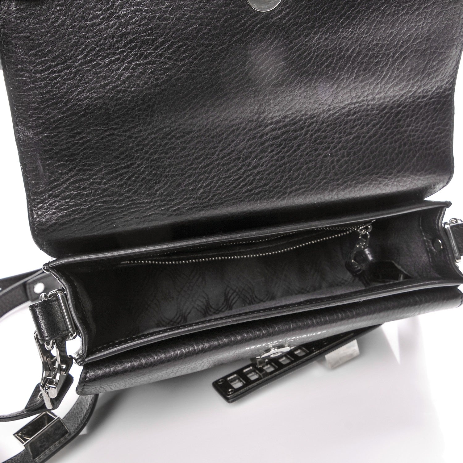 Proenza Schouler Textured Calfskin Mini PS11 Classic Shoulder Bag Black 5 of 7