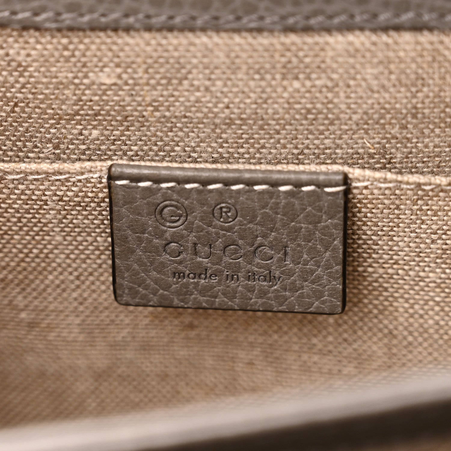 Gucci Dollar Calfskin Small Interlocking G Shoulder Bag Loess 6 of 11