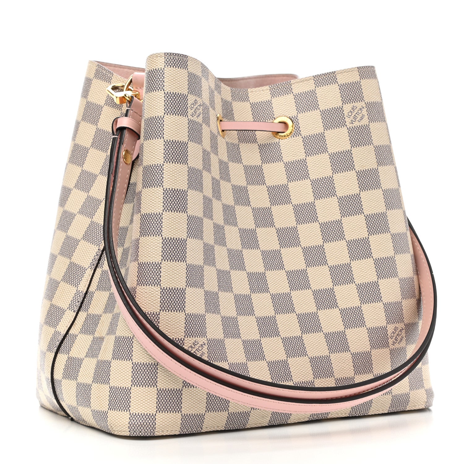 Louis Vuitton Damier Azur Neonoe MM Eau De Rose 3 of 14
