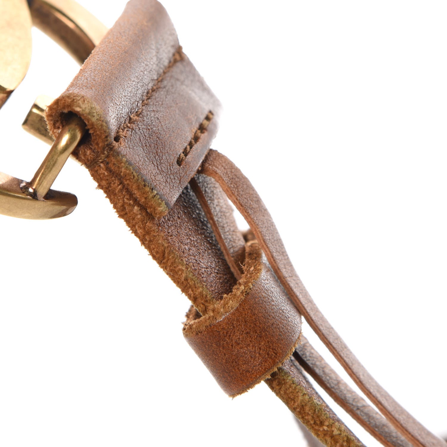 Gucci Faded Calfskin Double G 40mm Belt 95 38 Cuir 10 of 10