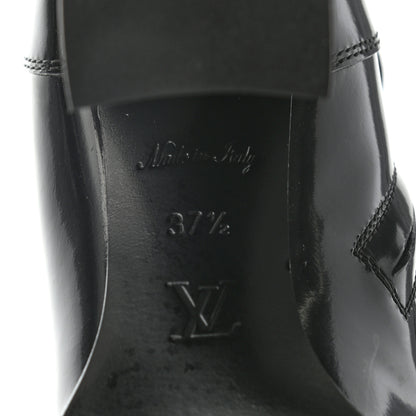 Louis Vuitton Patent Calfskin Monogram LV Black Heart Star Trail Ankle Boots 37.5 Black 6 of 9