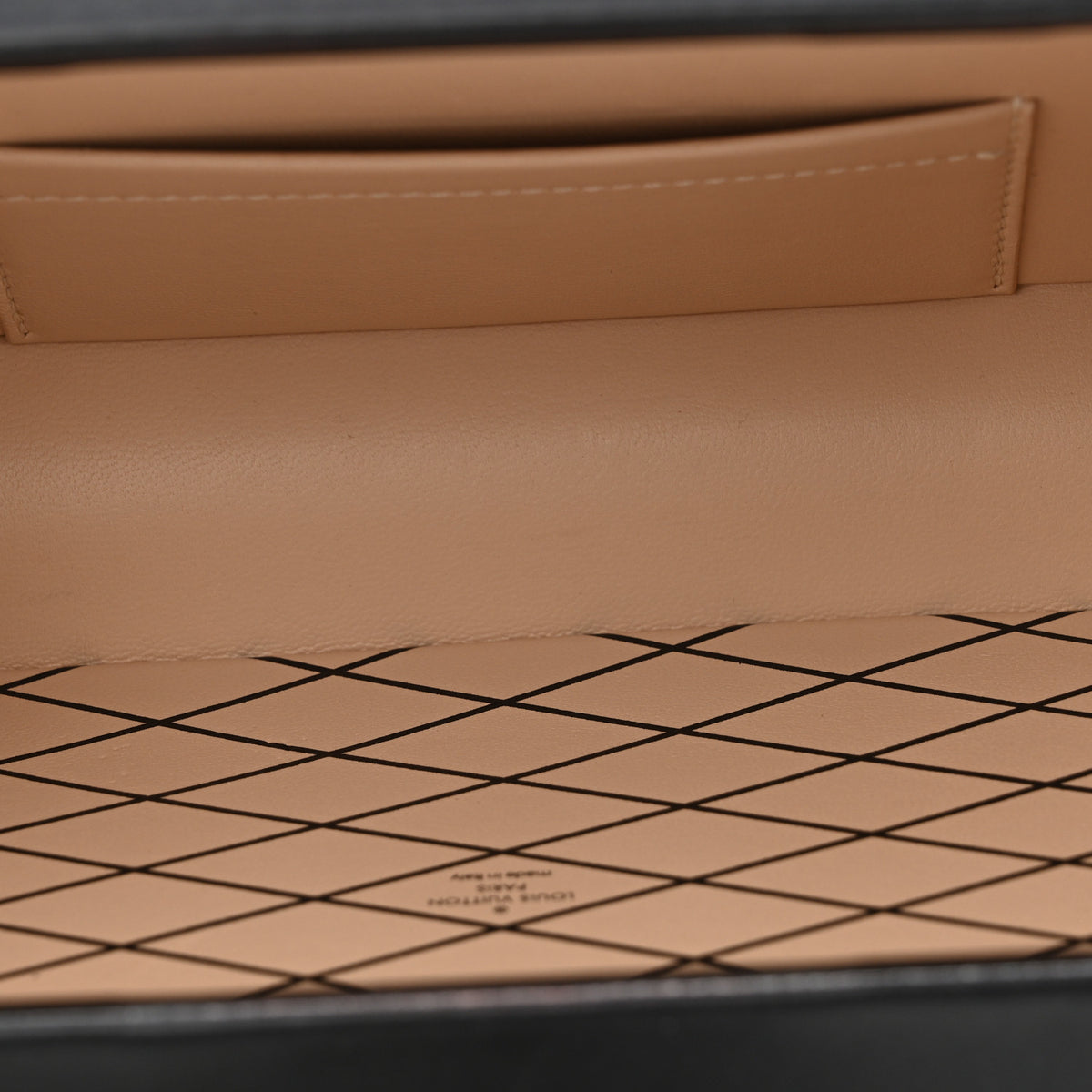 Calfskin Suede Snkeskin Petite Malle Black