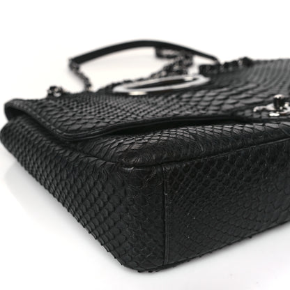 Chanel Snakeskin 31 Rue Cambon Maxi Flap Black 8 of 10