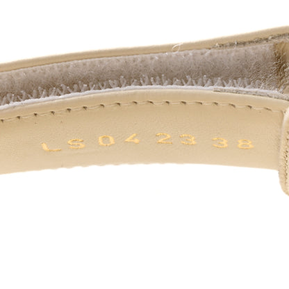 Christian Dior Lambskin Dioract 10mm Sandals 38 Off White 8 of 9