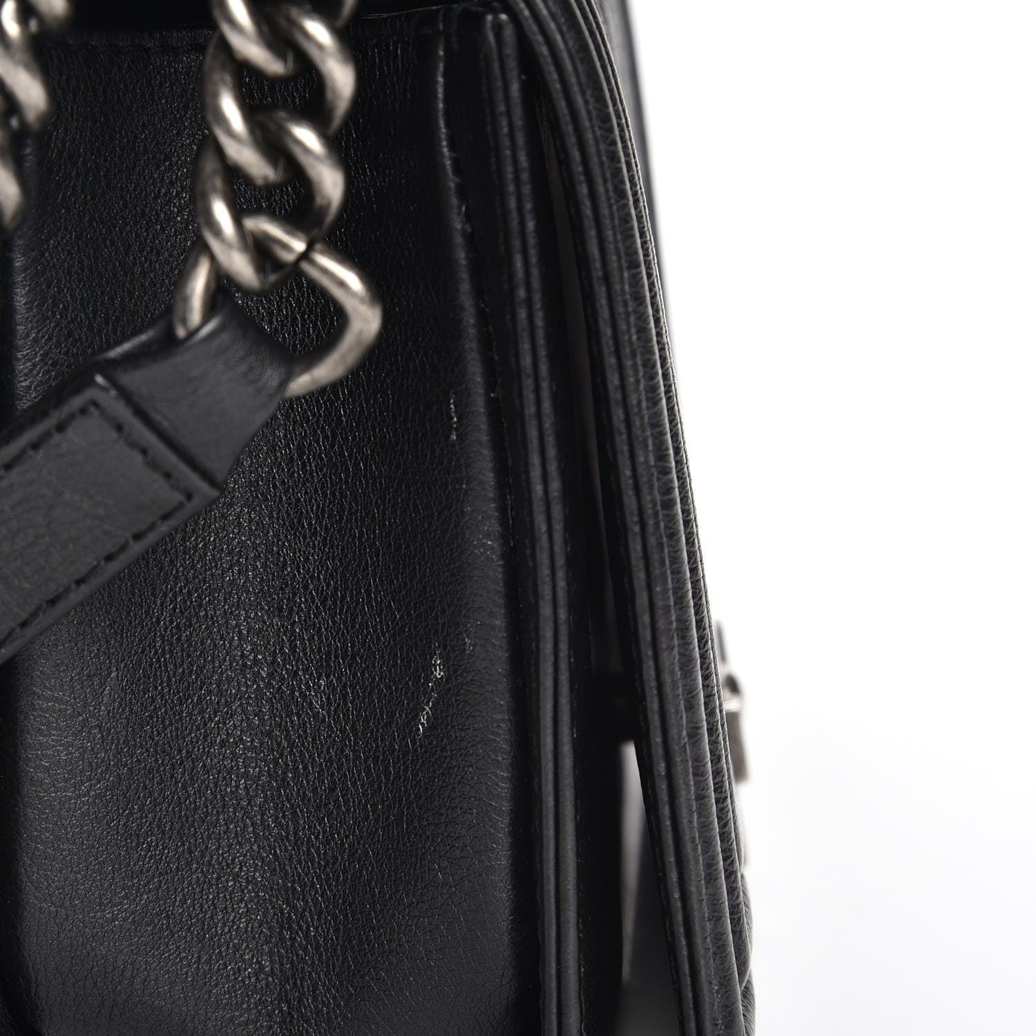 Chanel Calfskin Quilted Medium Boy Flap Black 9 of 9
