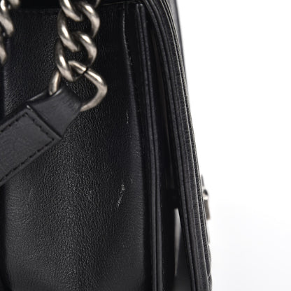 Chanel Calfskin Quilted Medium Boy Flap Black 9 of 9