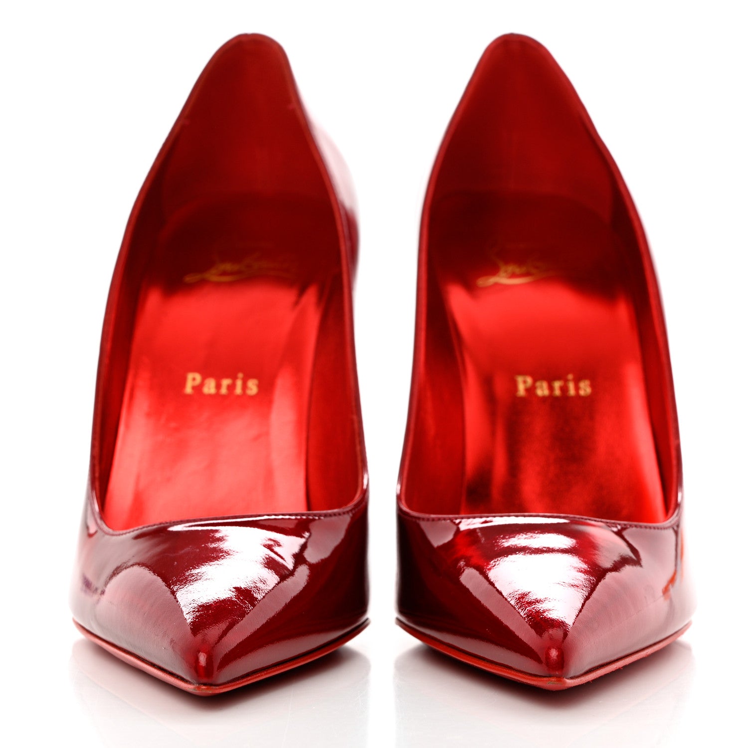 Christian Louboutin Metallic Patent Psychic So Kate 100 Pumps 37.5 Loubi 2 of 9