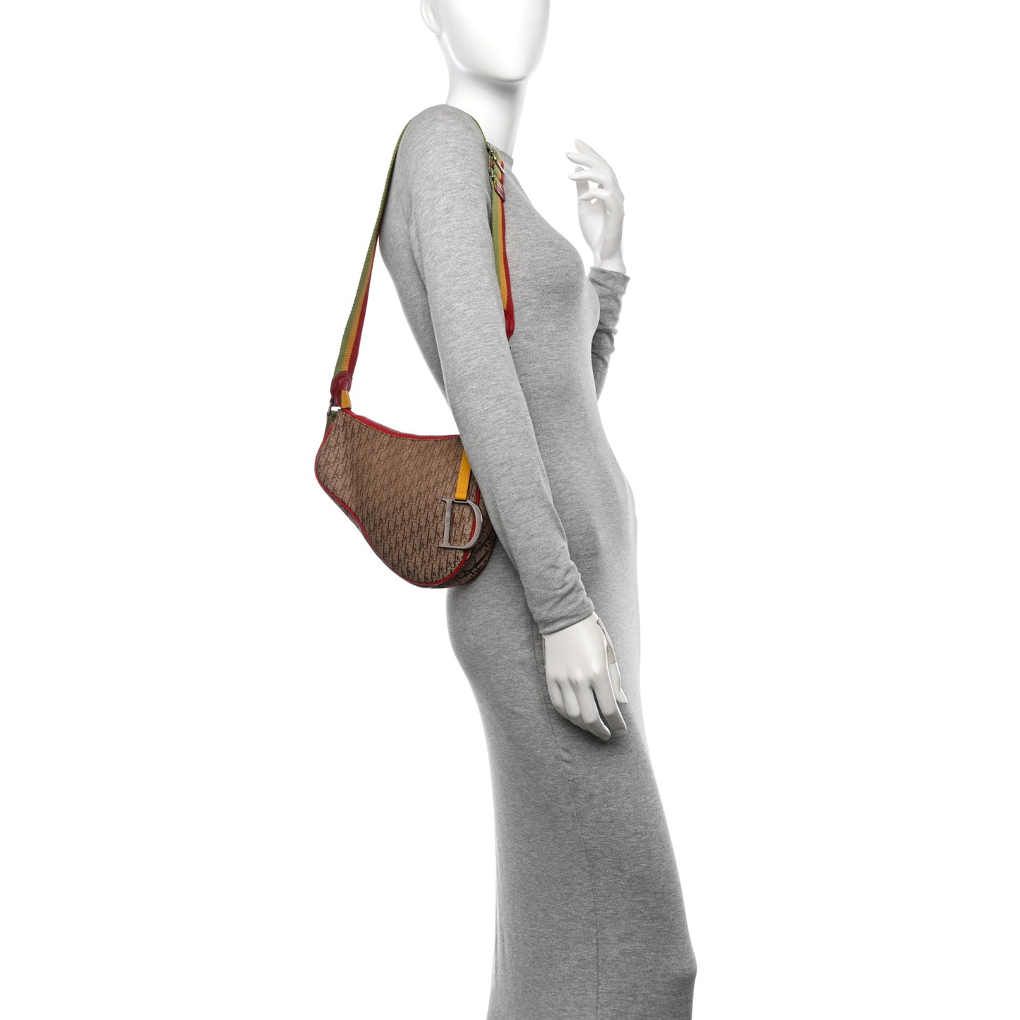 Monogram Rasta Saddle Pochette Beige