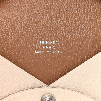 Hermes Chevre Mysore Verso Calvi Card Case Nata Biscuit 6 of 7