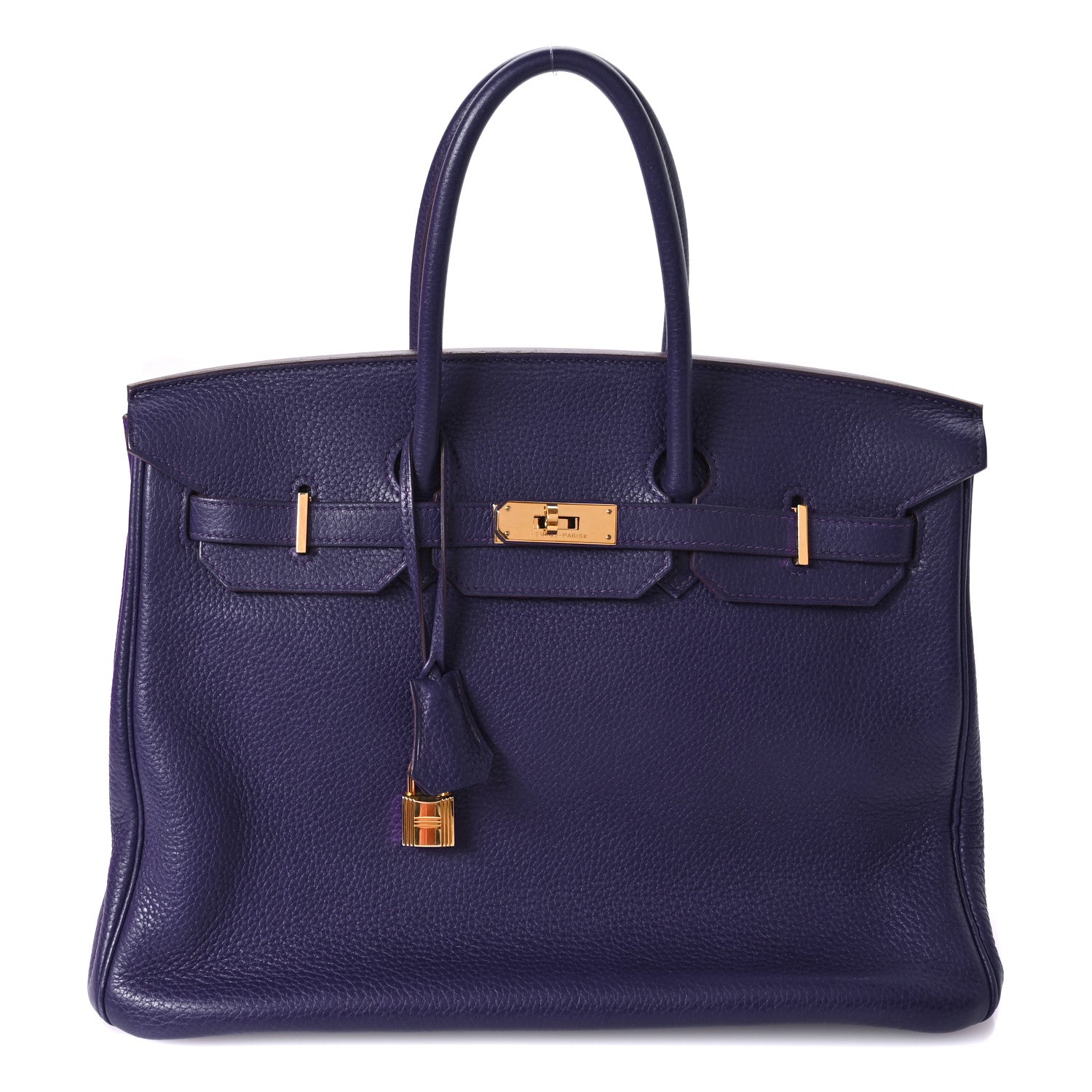 Hermes Taurillon Clemence Birkin 35 Iris 1 of 10