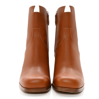 Hermes Epsom Womens Flatteuse 60 Ankle Boot 37 Naturel 2 of 10