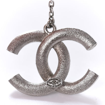 Chanel Baguette Crystal CC Drop Earrings Silver 4 of 5