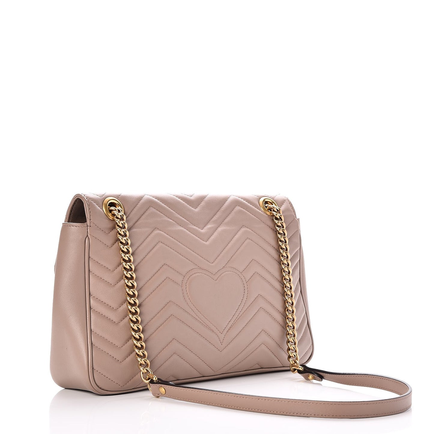 Calfskin Matelasse Medium GG Marmont Shoulder Bag Porcelain Rose