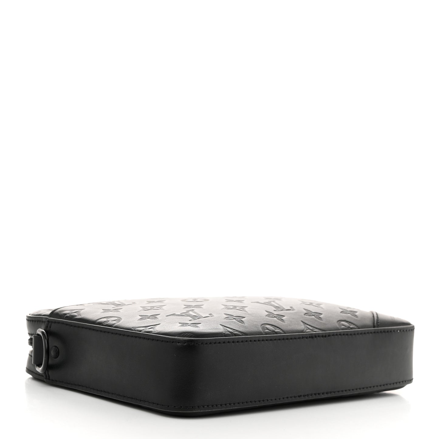 Calfskin Monogram Shadow Duo Messenger Black