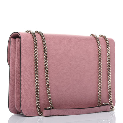 Gucci Dollar Calfskin Interlocking G Shoulder Bag Soft Pink 3 of 14