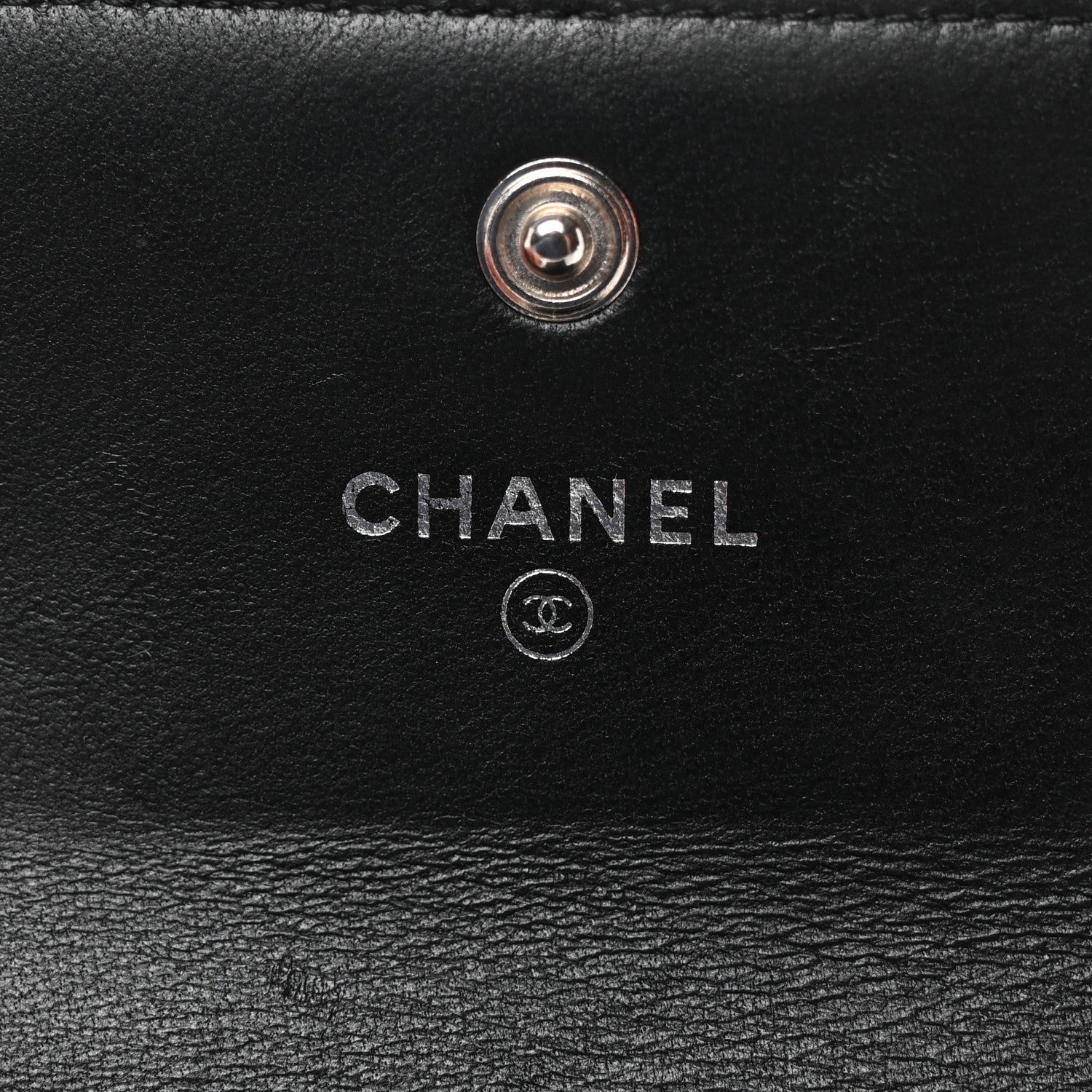 Chanel Caviar Quilted Compact Boy Wallet Black 6 of 10