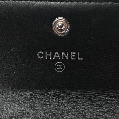 Chanel Caviar Quilted Compact Boy Wallet Black 6 of 10