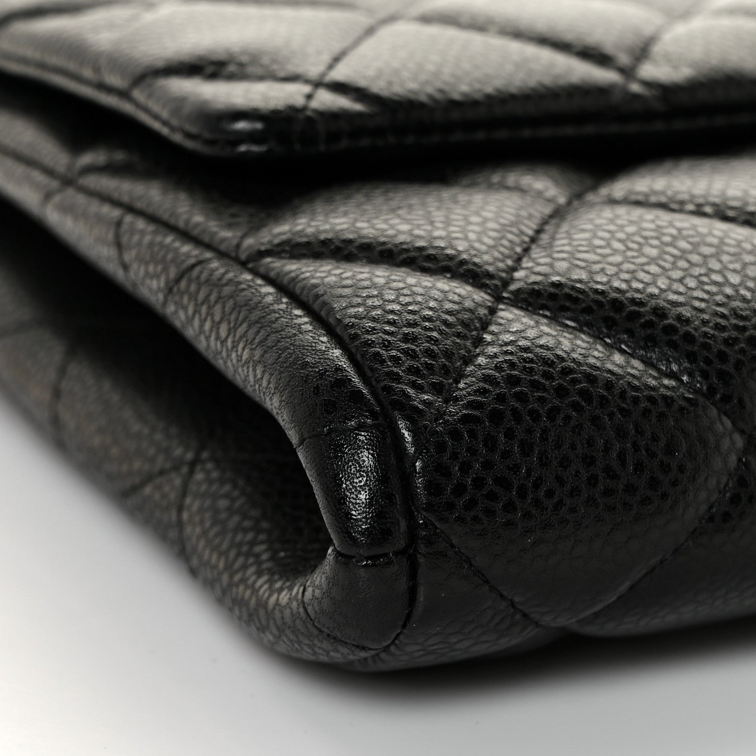 Chanel Caviar Quilted Clutch With Chain Flap Black 8 of 14