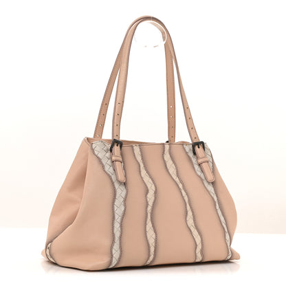 Bottega Veneta Nappa Intrecciato Medium Glimmer Tote Flamingo 4 of 25