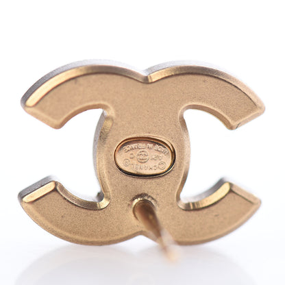 Chanel Crystal CC Earrings Gold 4 of 6