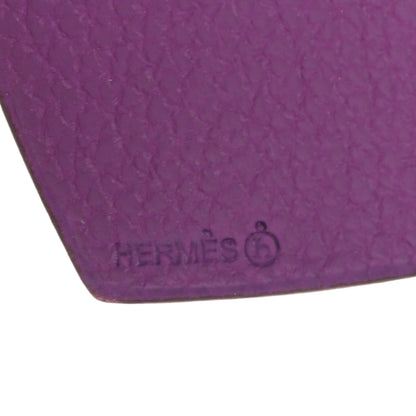 Hermes Togo Epsom Petit H Heart Arrow Bag Charm Gold Anemone 3 of 4