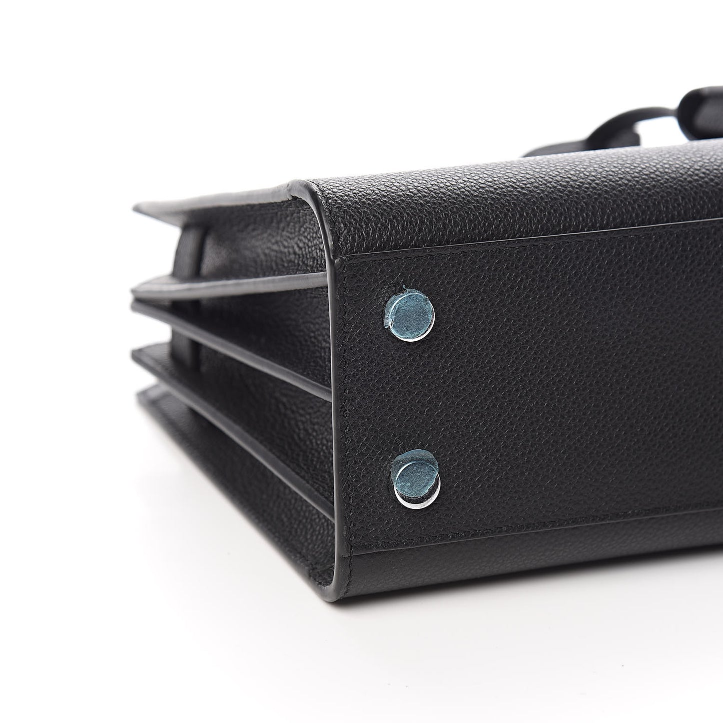 Grained Calfskin Nano Sac De Jour Black