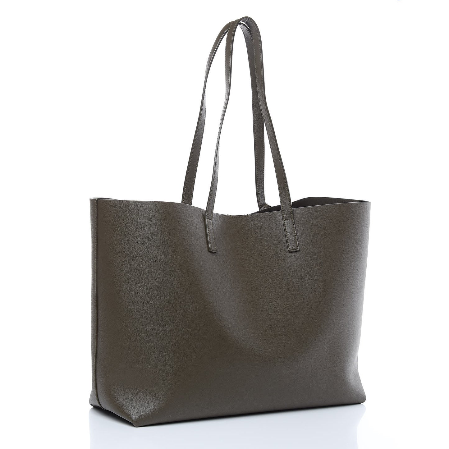 Calfskin Large Shopping Tote Earth