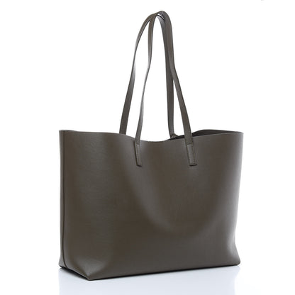 Saint Laurent Calfskin Large Shopping Tote Earth 3 of 10