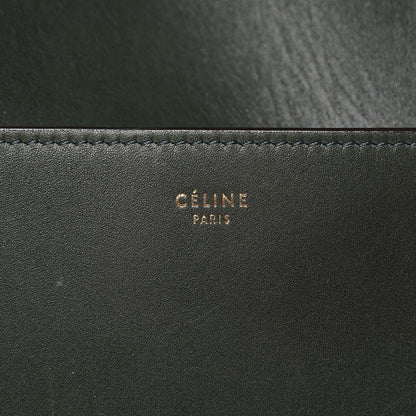 Celine Calfskin Sangle Bucket Bag Bottle Green 8 of 8