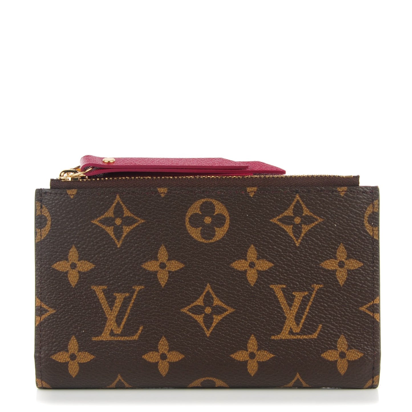 Monogram Adele Compact Wallet Fuchsia