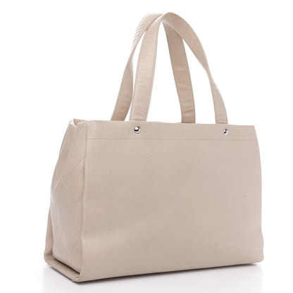 Chanel Caviar CC Tote Beige 4 of 19